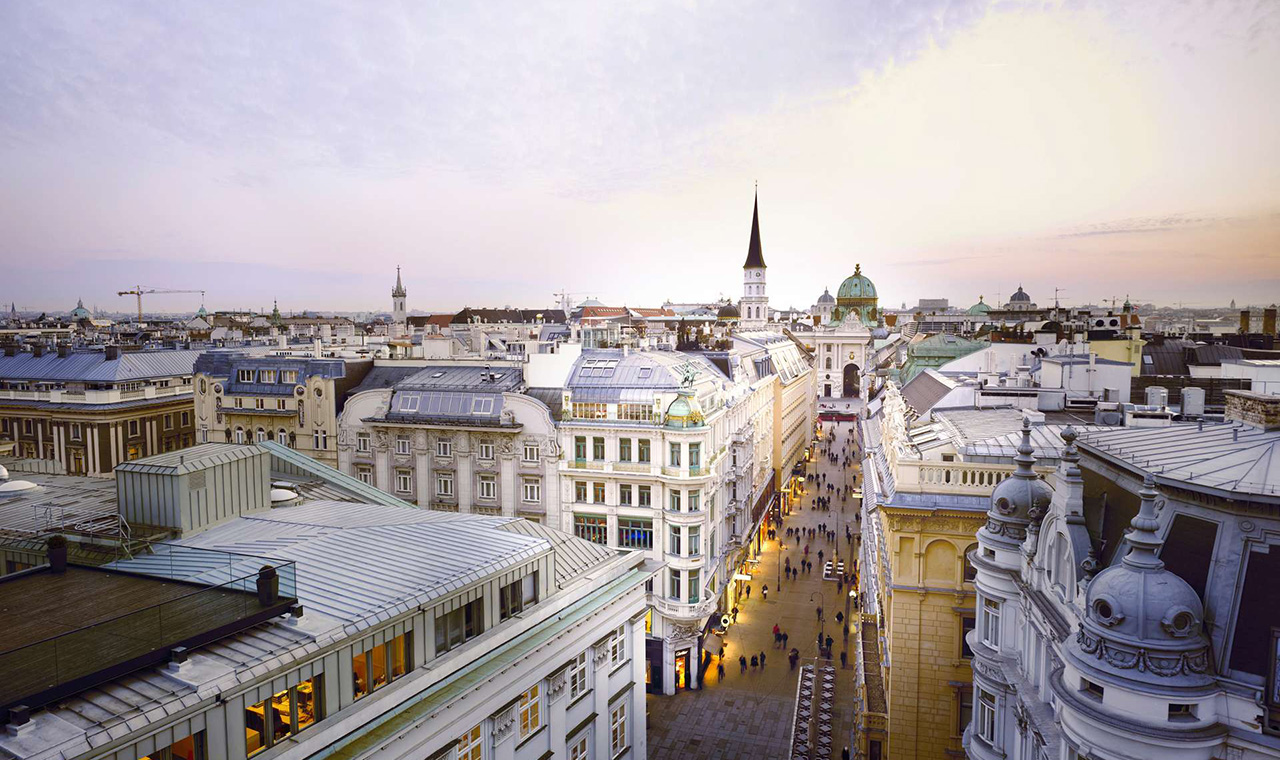 Ausblick auf das COLLECTION Business Center Wien Goldenes Quartier